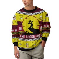 Hooktab The Choke King The Simpsons Ugly Christmas Sweater
