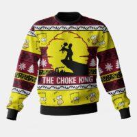 Hooktab The Choke King The Simpsons Ugly Christmas Sweater
