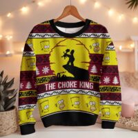 Hooktab The Choke King The Simpsons Ugly Christmas Sweater