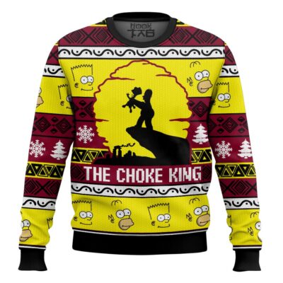 The Choke King The Simpsons Ugly Christmas Sweater