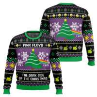 Hooktab The Dark Side Of The Christmas Pink Floyd Ugly Christmas Sweater