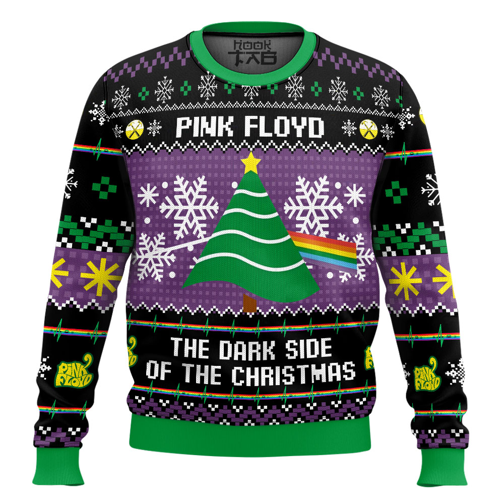 Hooktab The Dark Side Of The Christmas Pink Floyd Ugly Christmas Sweater Hooktab The Dark Side Of The Christmas Pink Floyd Ugly Christmas Sweater