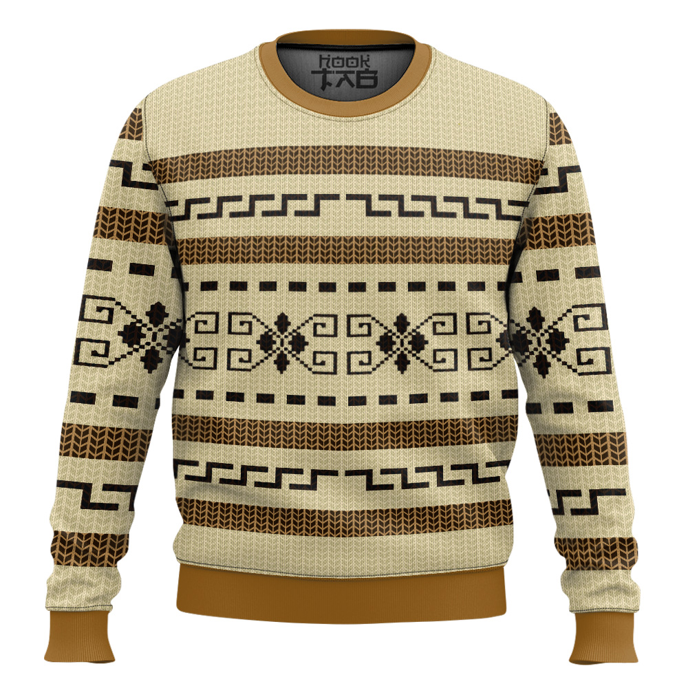Hooktab The Dude's The Big Lebowski Ugly Christmas Sweater Hooktab The Dude's The Big Lebowski Ugly Christmas Sweater