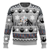Hooktab The Duel Star Wars Ugly Christmas Sweater