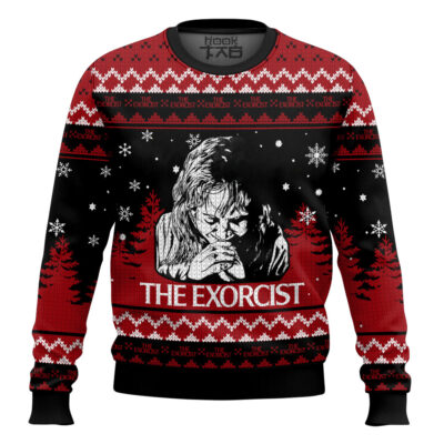 The Exorcist Cross Ugly Christmas Sweater