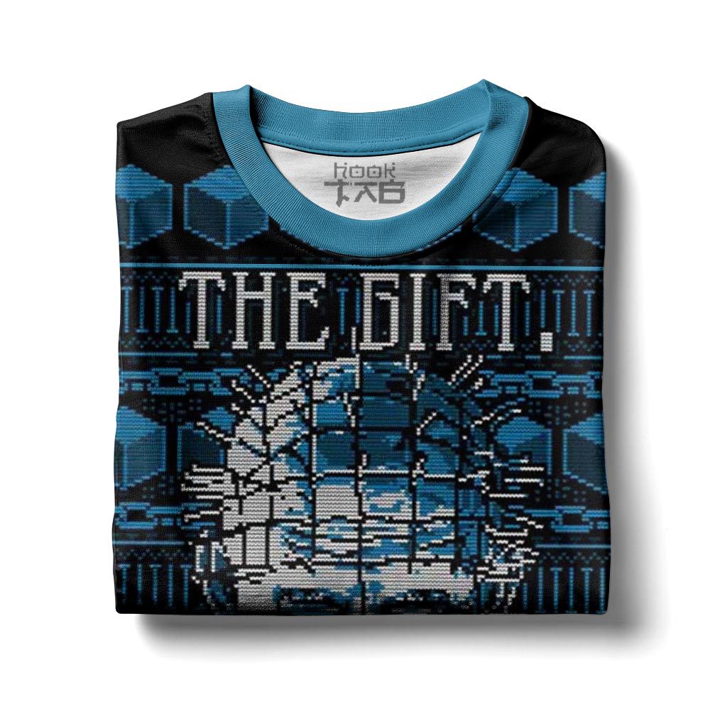 Hooktab The Gift Hellraiser Ugly Christmas Sweater Hooktab The Gift Hellraiser Ugly Christmas Sweater