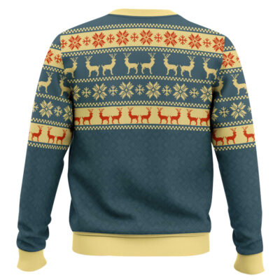 Hooktab The Good Shepherd Artwork Ugly Christmas Sweater