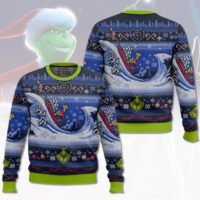 Hooktab The Grinch Cuddly As A Cactus Ugly Christmas Sweater