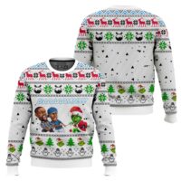 Hooktab The Grinch Damn Meme Ugly Christmas Sweater