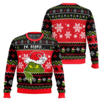 Hooktab The Grinch Ew People Ugly Christmas Sweater