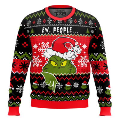 The Grinch Ew People Ugly Christmas Sweater