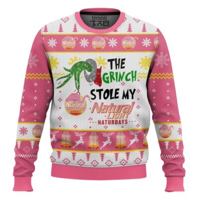 The Grinch Stole My Natural Light Naturdays Ugly Christmas Sweater