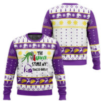 Hooktab The Grinch Stole My Taco Bell Ugly Christmas Sweater