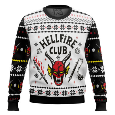 The Hellfire Club Stranger Things Ugly Christmas Sweater