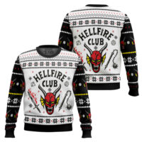 Hooktab The Hellfire Club Stranger Things Ugly Christmas Sweater