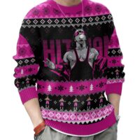 Hooktab The Hitman WWE Ugly Christmas Sweater