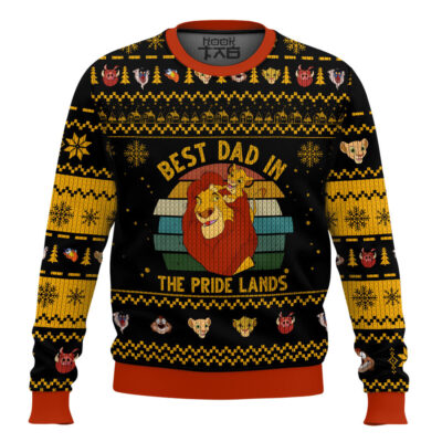 The Lion King Best Dad In The Pride Lands Ugly Christmas Sweater