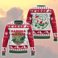 Hooktab The Lion King Christmas Hakuna Matata Ugly Christmas Sweater