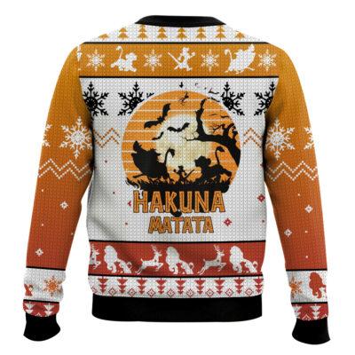 Hooktab The Lion King Hakuna Matata Firends Ugly Christmas Sweater
