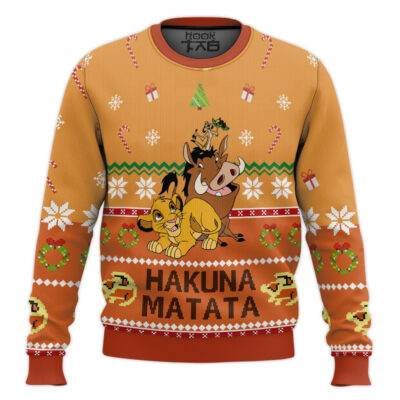 The Lion King Hakuna Matata Friendship Ugly Christmas Sweater