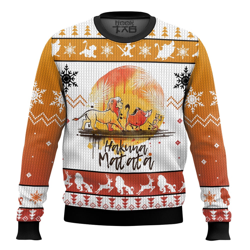 Hooktab The Lion King Hakuna Matata Remember Who You Are Ugly Christmas Sweater Hooktab The Lion King Hakuna Matata Remember Who You Are Ugly Christmas Sweater