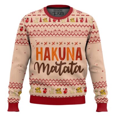The Lion King Hakuna Matata Ugly Christmas Sweater