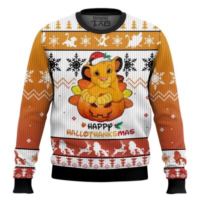 The Lion King Happy Hallothanksmas Ugly Christmas Sweater