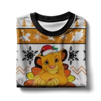 Hooktab The Lion King Happy Hallothanksmas Ugly Christmas Sweater