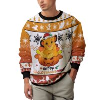 Hooktab The Lion King Happy Hallothanksmas Ugly Christmas Sweater