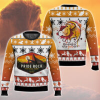 Hooktab The Lion King Pride Rock Ugly Christmas Sweater