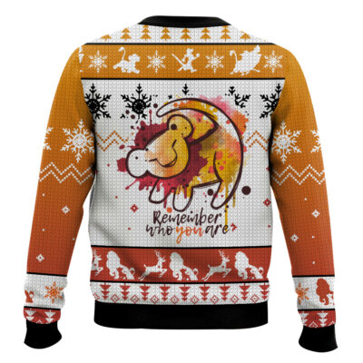 Hooktab The Lion King Remember Who You Are Ugly Christmas Sweater