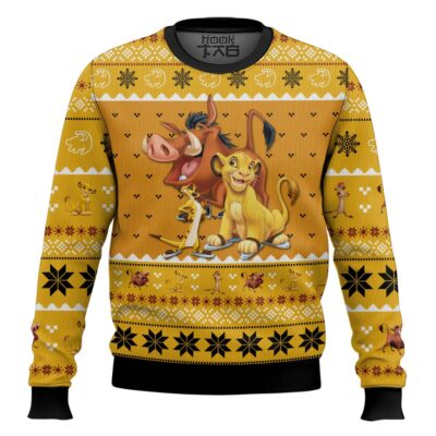 The Lion King Simba And Friends Ugly Christmas Sweater