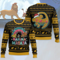 Hooktab The Lion King Xmas Hakuna Matata Ugly Christmas Sweater