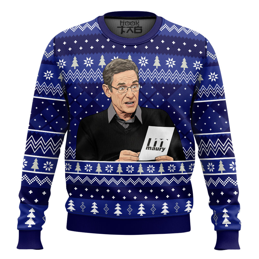 Hooktab The Maury Show Ugly Christmas Sweater Hooktab The Maury Show Ugly Christmas Sweater