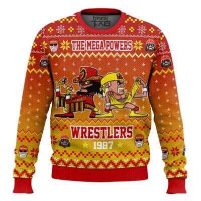 The Mega Powers Wrestlers WWE Ugly Christmas Sweater