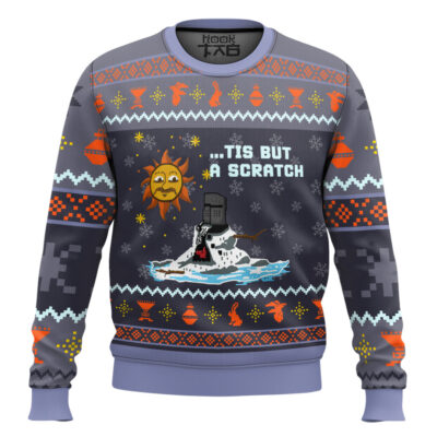 The Melting Knight Monty Python Ugly Christmas Sweater