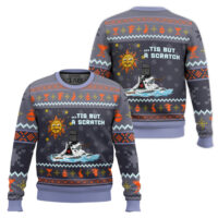 Hooktab The Melting Knight Monty Python Ugly Christmas Sweater