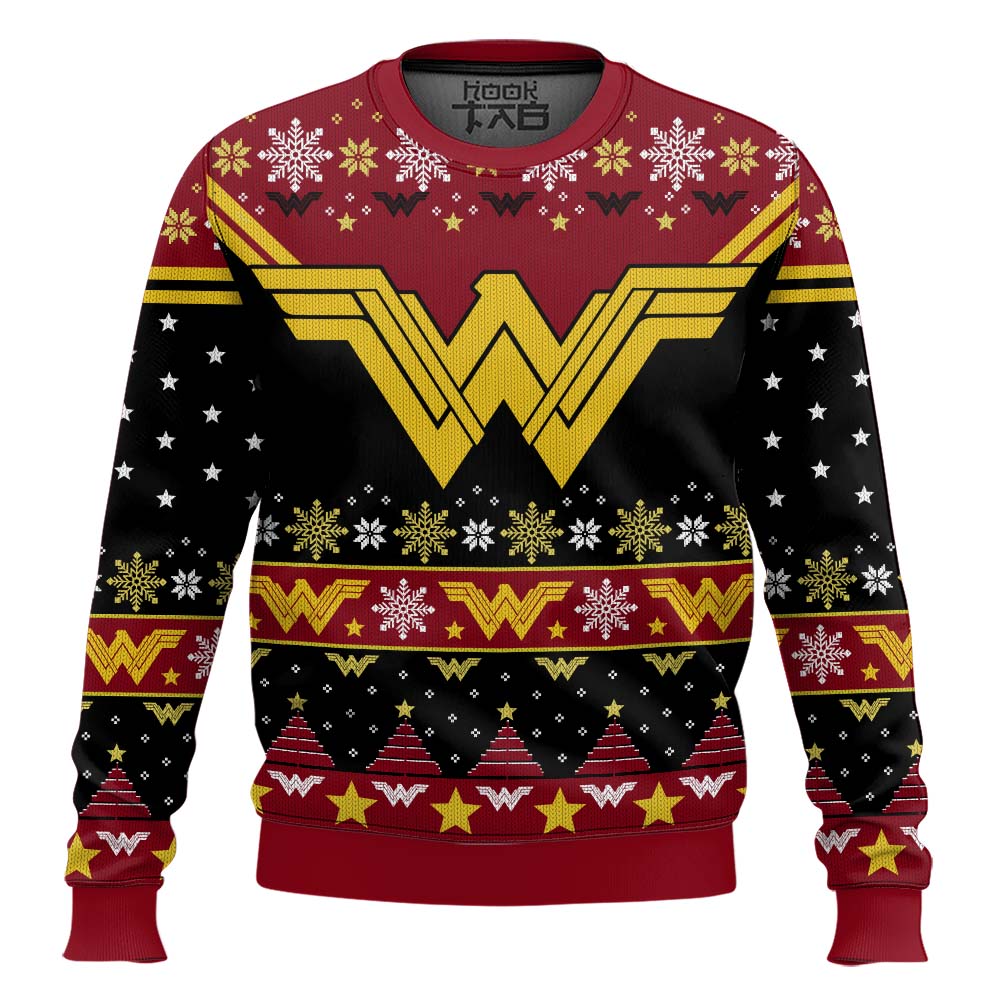 Hooktab The Most Wonder-ful Time Of The Year Ugly Christmas Sweater Hooktab The Most Wonder-ful Time Of The Year Ugly Christmas Sweater