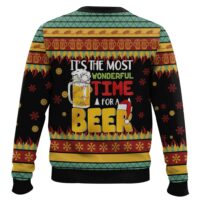 Hooktab The Most Wonderful Time For A Beer Ugly Christmas Sweater