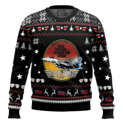 The Need For Speed Top Gun Ugly Christmas Sweater