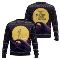 Hooktab The Nightmare Before Christmas Jack Skellington Ugly Christmas Sweater