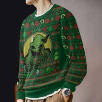 Hooktab The Nightmare Before Christmas Oogie Boogie Ugly Christmas Sweater