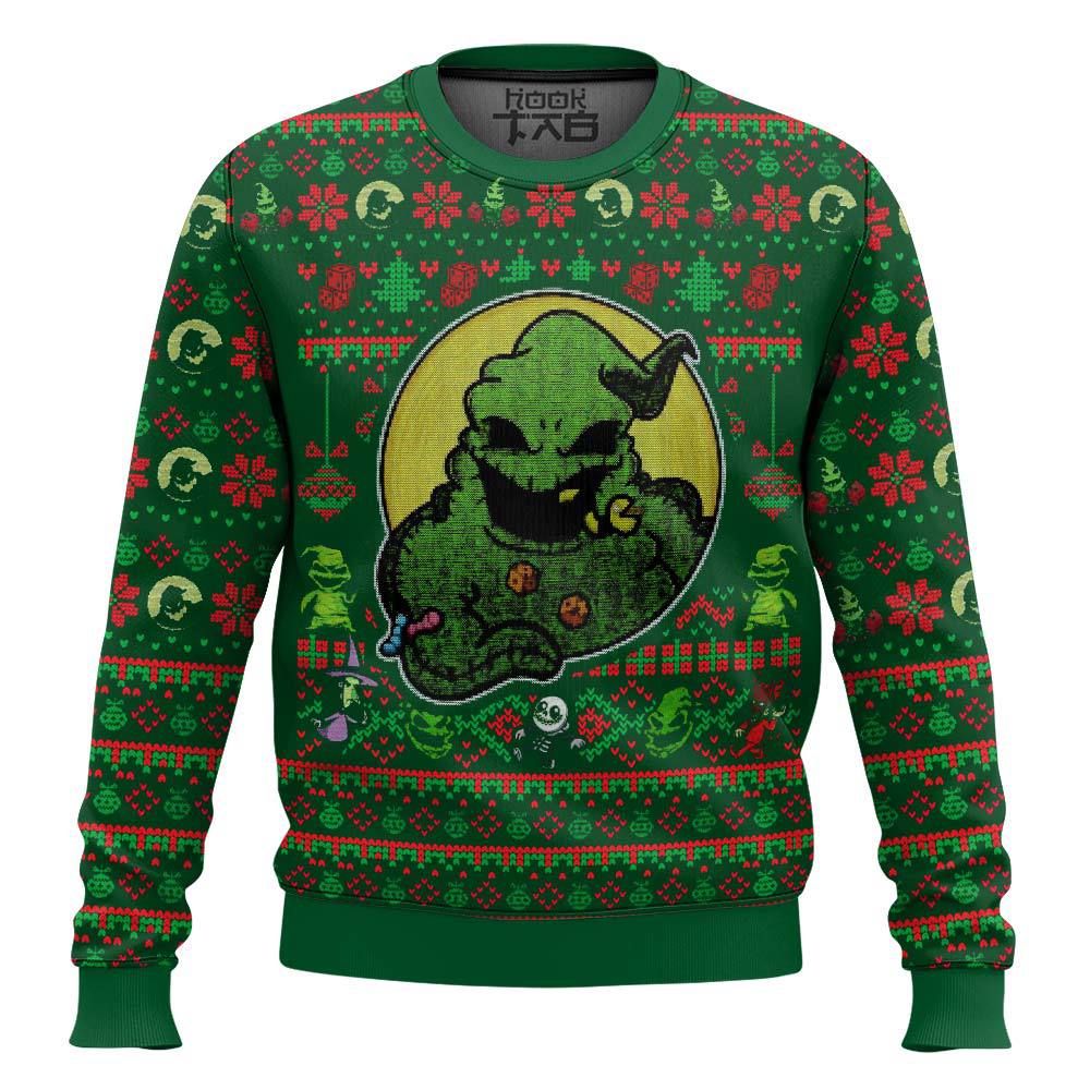 Hooktab The Nightmare Before Christmas Oogie Boogie Ugly Christmas Sweater Hooktab The Nightmare Before Christmas Oogie Boogie Ugly Christmas Sweater