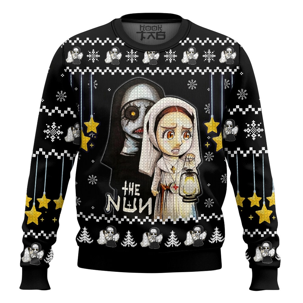 Hooktab The Nun Ugly Christmas Sweater Hooktab The Nun Ugly Christmas Sweater
