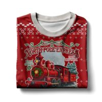 Hooktab The Polar Express Ugly Christmas Sweater