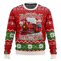 Hooktab The Polar Express Ugly Christmas Sweater