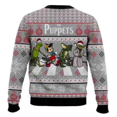 Hooktab The Puppets, Kermit, Yoda, Pinocchio, And Gremlins Ugly Christmas Sweater