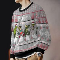 Hooktab The Puppets, Kermit, Yoda, Pinocchio, And Gremlins Ugly Christmas Sweater