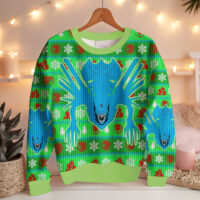 Hooktab The Queen Xenomorph Aline Ugly Christmas Sweater