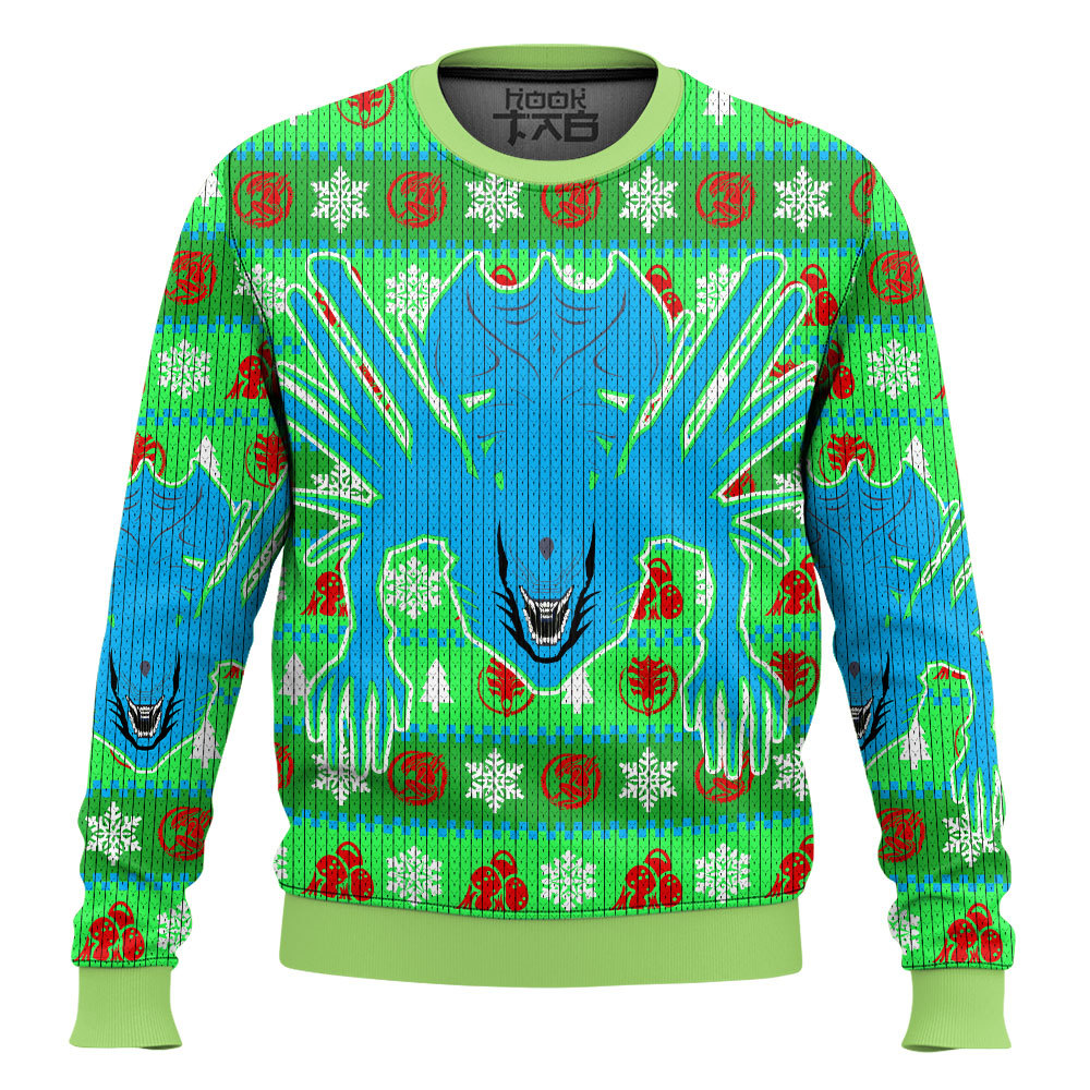 Hooktab The Queen Xenomorph Aline Ugly Christmas Sweater Hooktab The Queen Xenomorph Aline Ugly Christmas Sweater